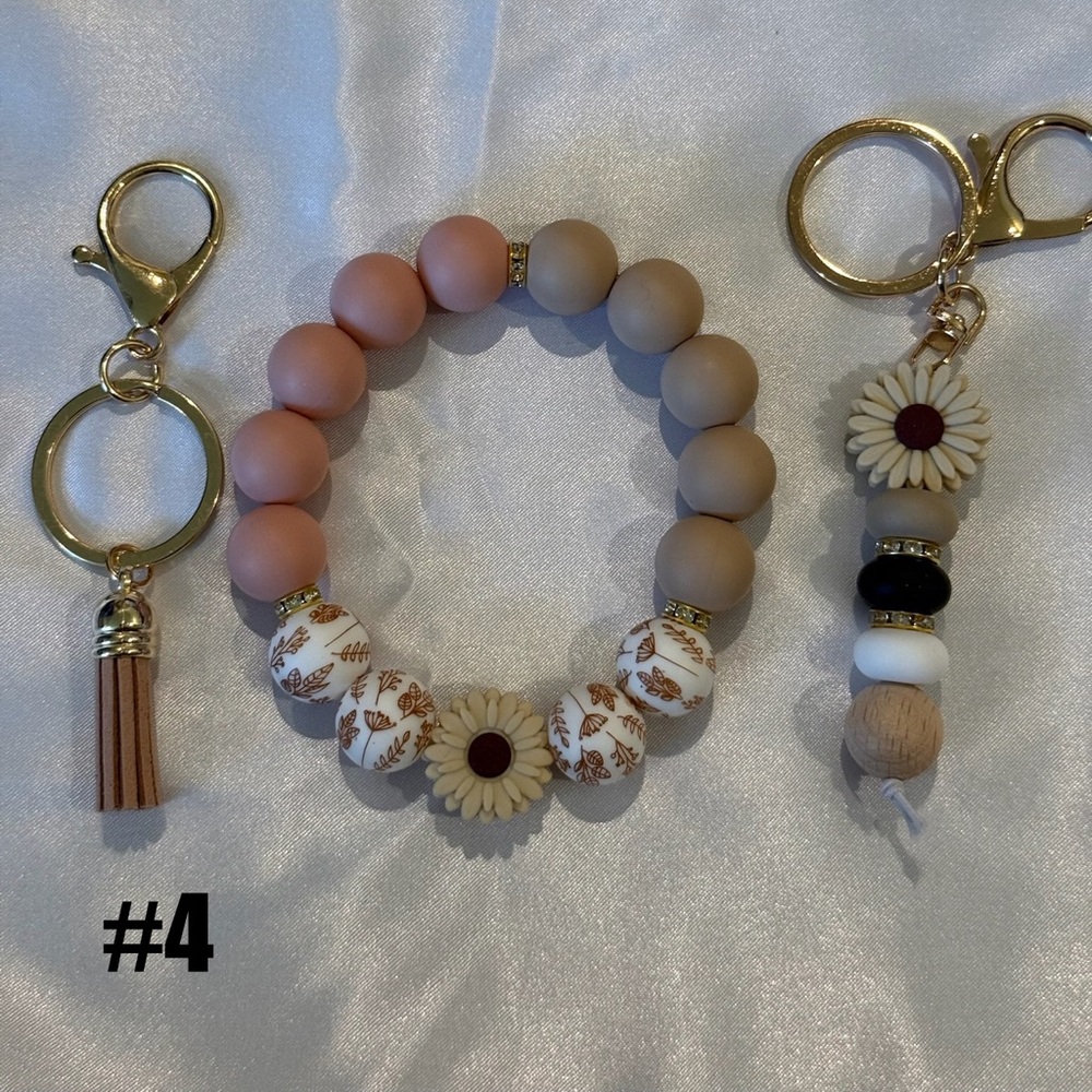 Beaded Tassel Keychain Bracelet & Bag Charm Set (Pick 1 Set) - Picture 8 of 13